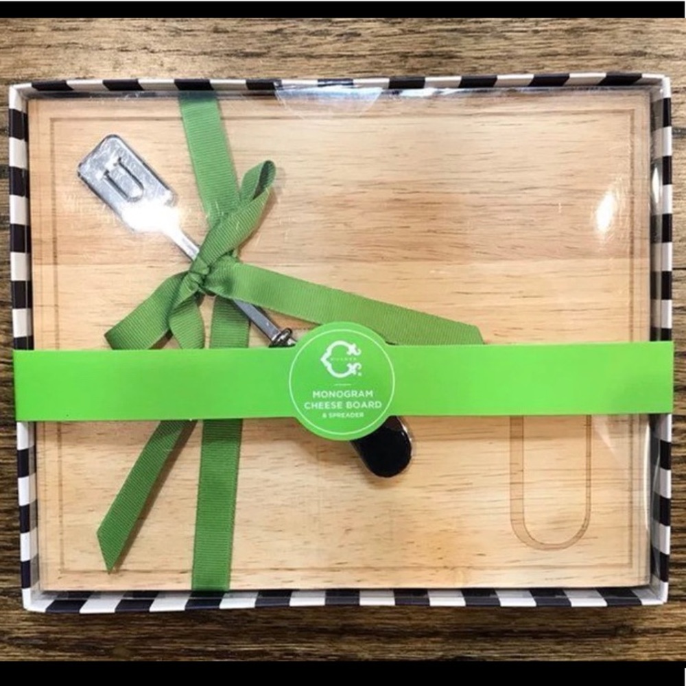 Monogram Cheese Board & Spreader